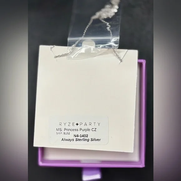 RYZE PARTY JEWELRY “Princess Purple CZ” - Picture 3 of 3